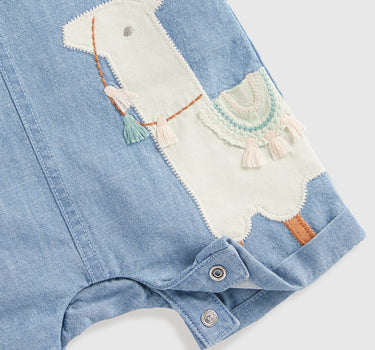 Mothercare Llama Bibshorts and Bodysuit Set