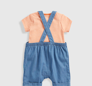 Mothercare Jungle Bibshorts and Bodysuit Set