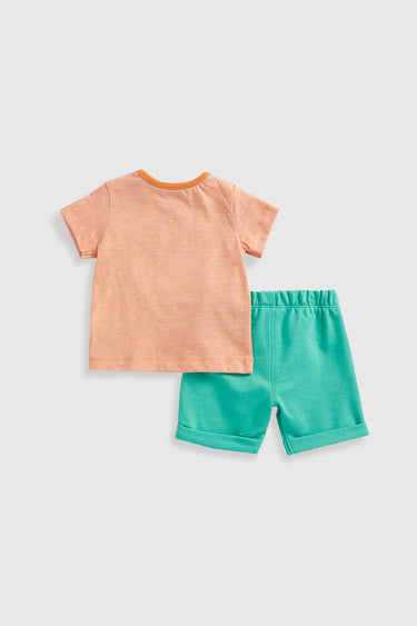 Mothercare Leopard T-Shirt and Shorts Set