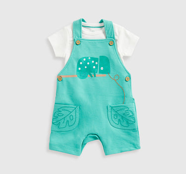 Mothercare Jungle Bibshorts and Bodysuit Set