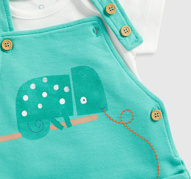 Mothercare Jungle Bibshorts and Bodysuit Set