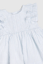 Load image into Gallery viewer, Mothercare Blue Gingham Dress And Knickers
