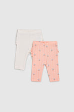 Load image into Gallery viewer, Mothercare Orchard Frill Leggings - 2 Pack
