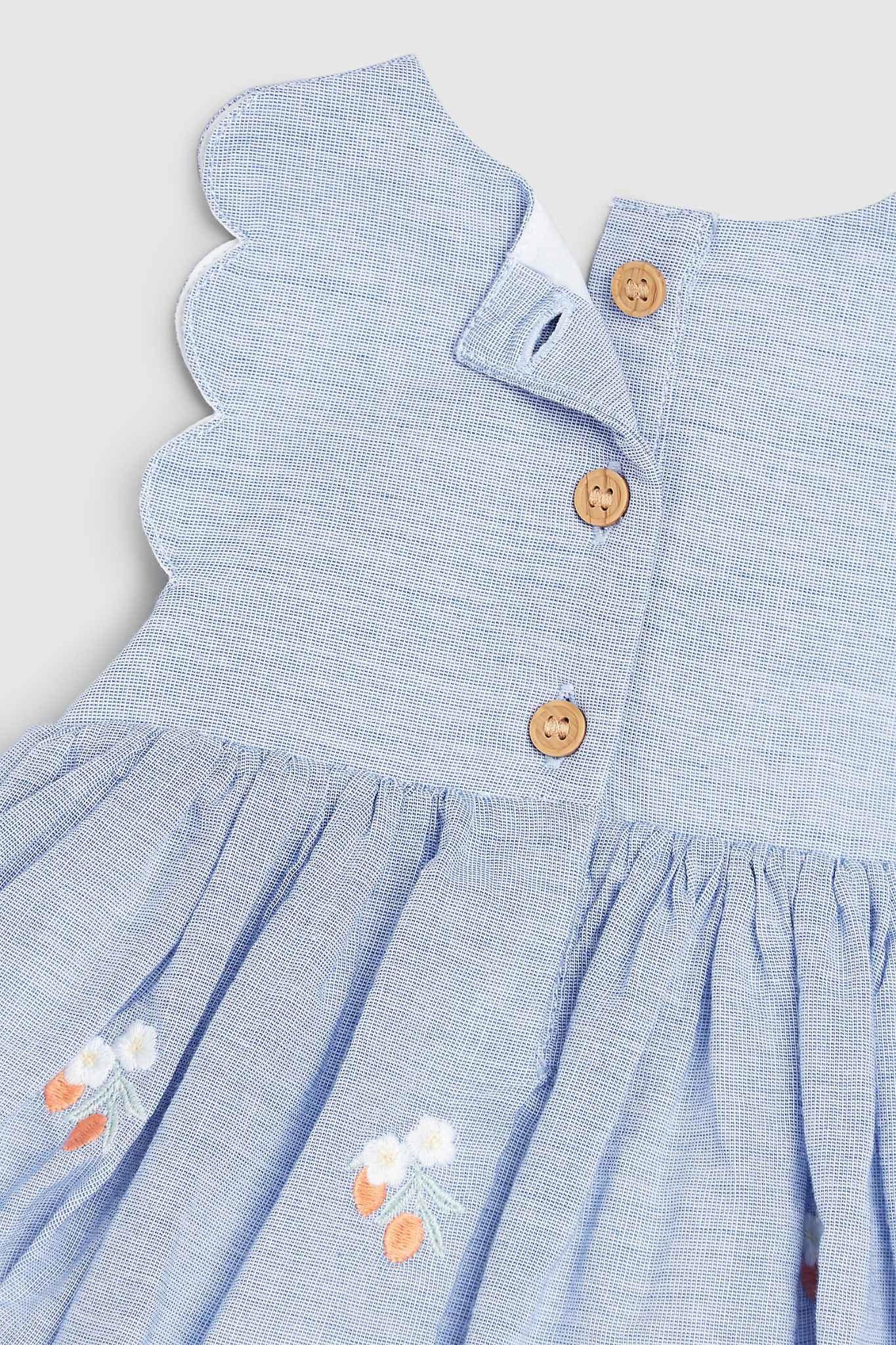 Mothercare Blue Dress, Headband And Knickers