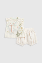 Load image into Gallery viewer, Mothercare Top And Shorts Set
