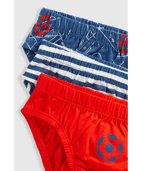 Mothercare Football Briefs - 5 Pack
