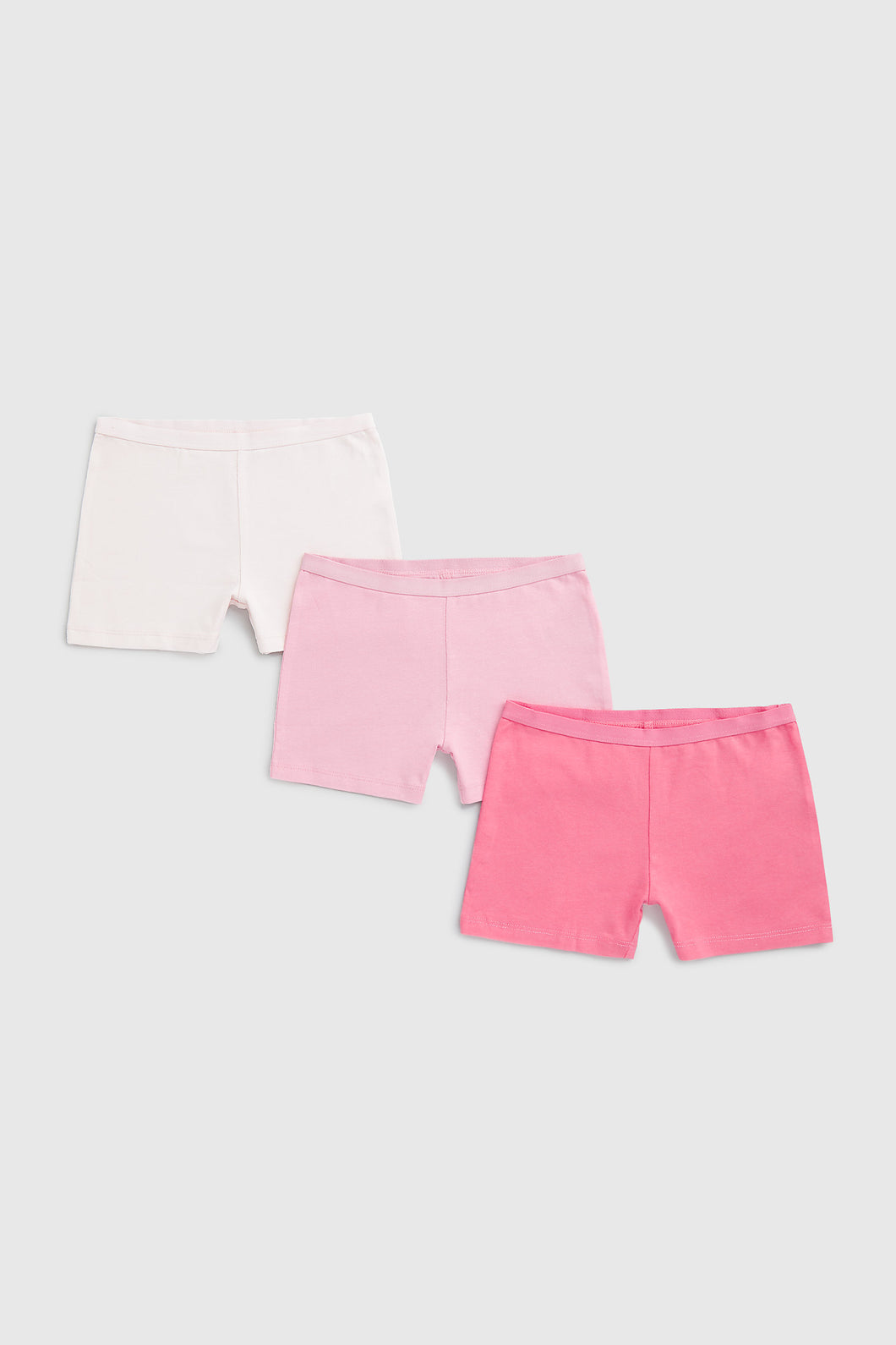 Mothercare Pink Short Briefs - 3 Pack