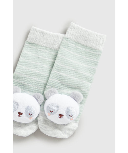 Mothercare Panda Rattle Baby Socks