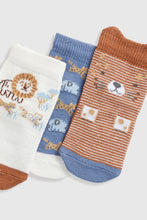 Load image into Gallery viewer, Mothercare Safari Baby Socks - 3 Pack
