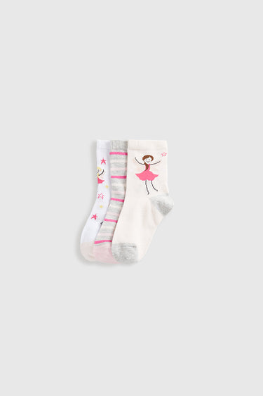 Mothercare Fairy Socks - 3 Pack