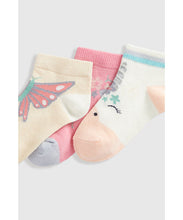 Load image into Gallery viewer, Mothercare Party Horse Trainer Socks - 5 Pack

