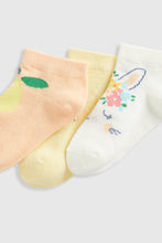 Load image into Gallery viewer, Mothercare Garden Fruit Trainer Socks - 5 Pack
