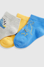 Load image into Gallery viewer, Mothercare Dinosaur Trainer Socks - 5 Pack
