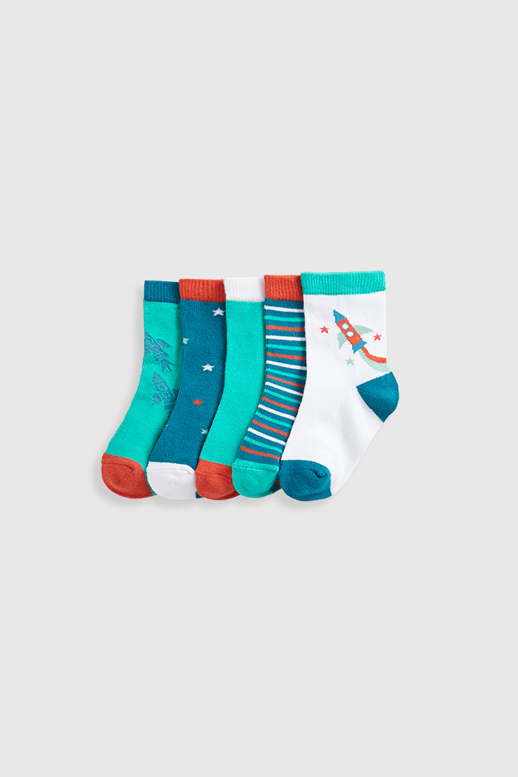 Mothercare Space Rocket Socks - 5 Pack