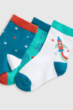 Load image into Gallery viewer, Mothercare Space Rocket Socks - 5 Pack
