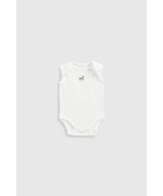 Load image into Gallery viewer, Mothercare Zebra Sleeveless Bodysuits - 5 Pack
