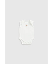 Load image into Gallery viewer, Mothercare Zebra Sleeveless Bodysuits - 5 Pack
