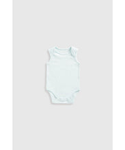 Load image into Gallery viewer, Mothercare Zebra Sleeveless Bodysuits - 5 Pack
