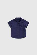 Load image into Gallery viewer, Mothercare Navy Oxford Shirt
