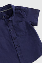 Load image into Gallery viewer, Mothercare Navy Oxford Shirt
