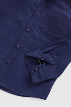 Load image into Gallery viewer, Mothercare Navy Oxford Shirt
