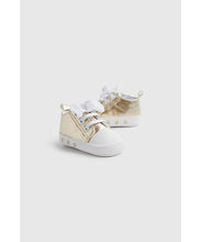 Load image into Gallery viewer, Mothercare Gold Pram Trainers
