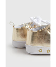 Load image into Gallery viewer, Mothercare Gold Pram Trainers
