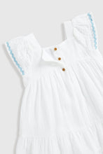 Load image into Gallery viewer, Mothercare White Embroidered Dress
