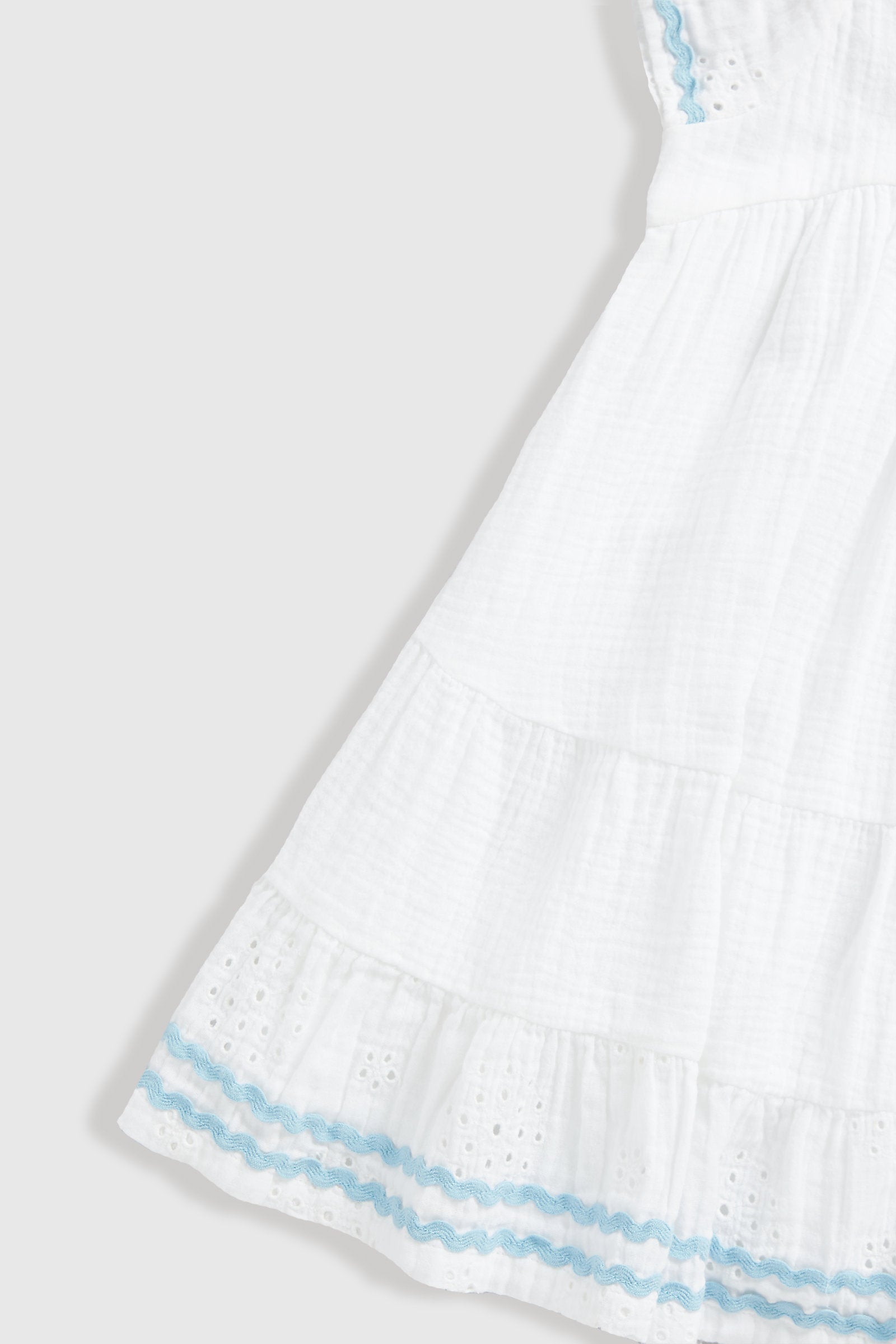 Mothercare White Embroidered Dress