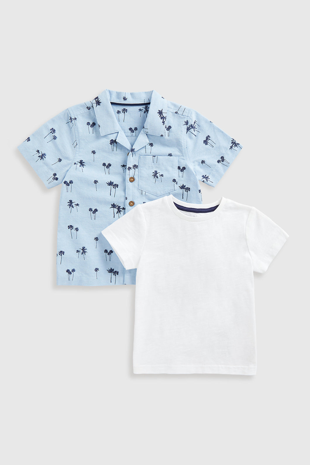 Mothercare Palm Tree Shirt And T-Shirt Set