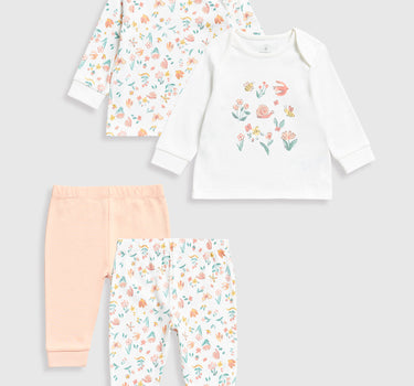 Mothercare Floral Garden Baby Pyjamas - 2 Pack