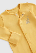 Load image into Gallery viewer, Mothercare Safari Baby Sleepsuits - 3 Pack
