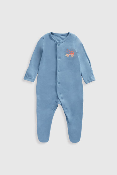 Mothercare Vehicles Baby Sleepsuits - 3 Pack