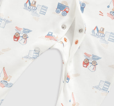 Mothercare Vehicles Baby Sleepsuits - 3 Pack