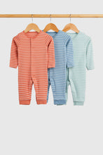 Load image into Gallery viewer, Mothercare Striped Footless Sleepsuits - 3 Pack

