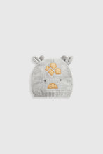 Load image into Gallery viewer, Mothercare Grey Giraffe Knitted Beanie Hat
