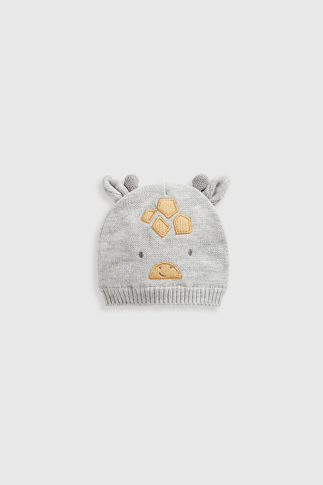 Mothercare Grey Giraffe Knitted Beanie Hat