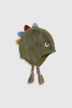 Load image into Gallery viewer, Mothercare Green Dino Trapper Hat
