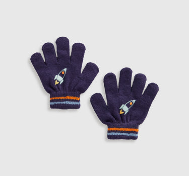 Mothercare Navy Rocket Gloves