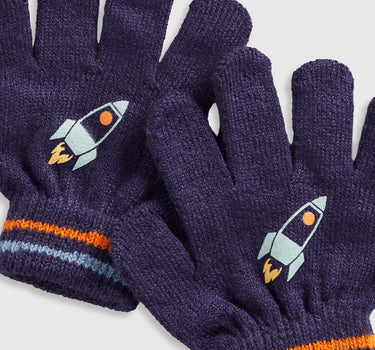 Mothercare Navy Rocket Gloves
