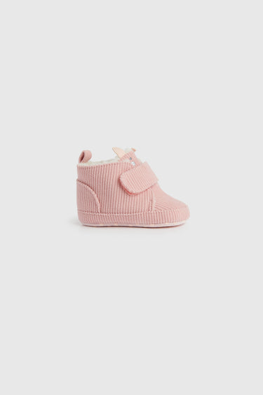 Mothercare Pink Buny Pram Shoes
