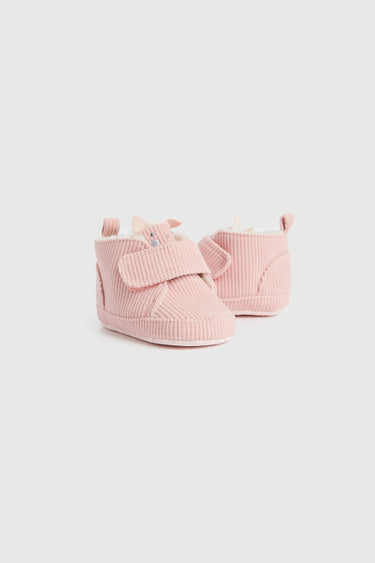 Mothercare Pink Buny Pram Shoes