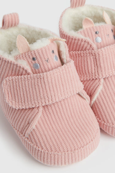 Mothercare Pink Buny Pram Shoes
