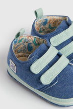 Load image into Gallery viewer, Mothercare Blue and Green Pram Shoes
