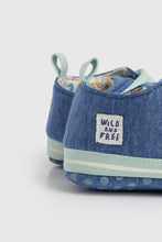 Load image into Gallery viewer, Mothercare Blue and Green Pram Shoes
