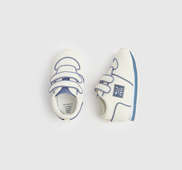 Mothercare Blue and White First Walker Trainers