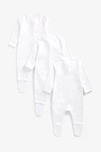 Load image into Gallery viewer, Mothercare White Sleepsuits - 3 Pack
