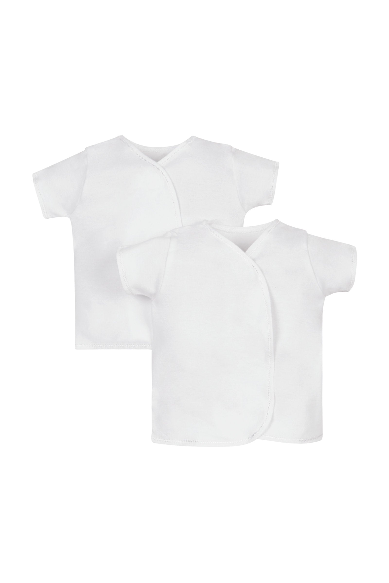 Mothercare My First Short Sleeve Wrap Vests – 2 Pack
