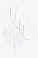 Load image into Gallery viewer, Mothercare My First Long Sleeve Bodysuits - 7 Pack
