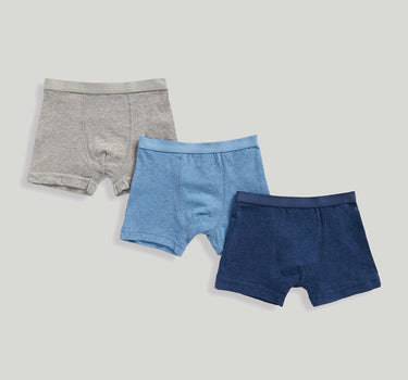 Mothercare 3 Pack Blue Trunk Briefs